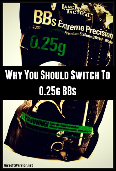 Why You Should Switch To 0.25g BBs | AirsoftWarrior.net